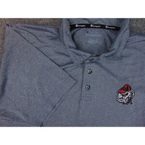 Champion Heather Gray Polo with Embroidered Logo